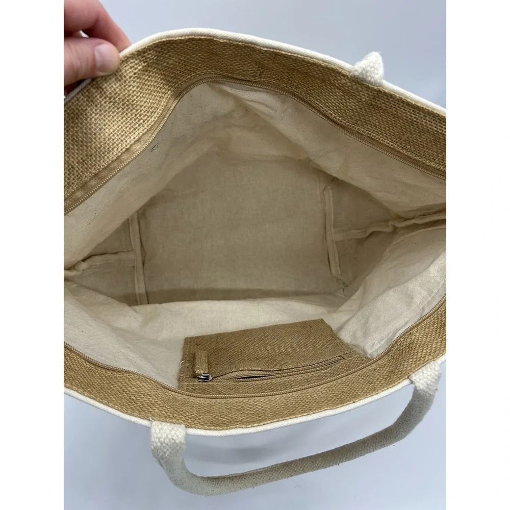 Disney Cruise Line Castaway Club Canvas Burlap Beach Tote Bag weekender